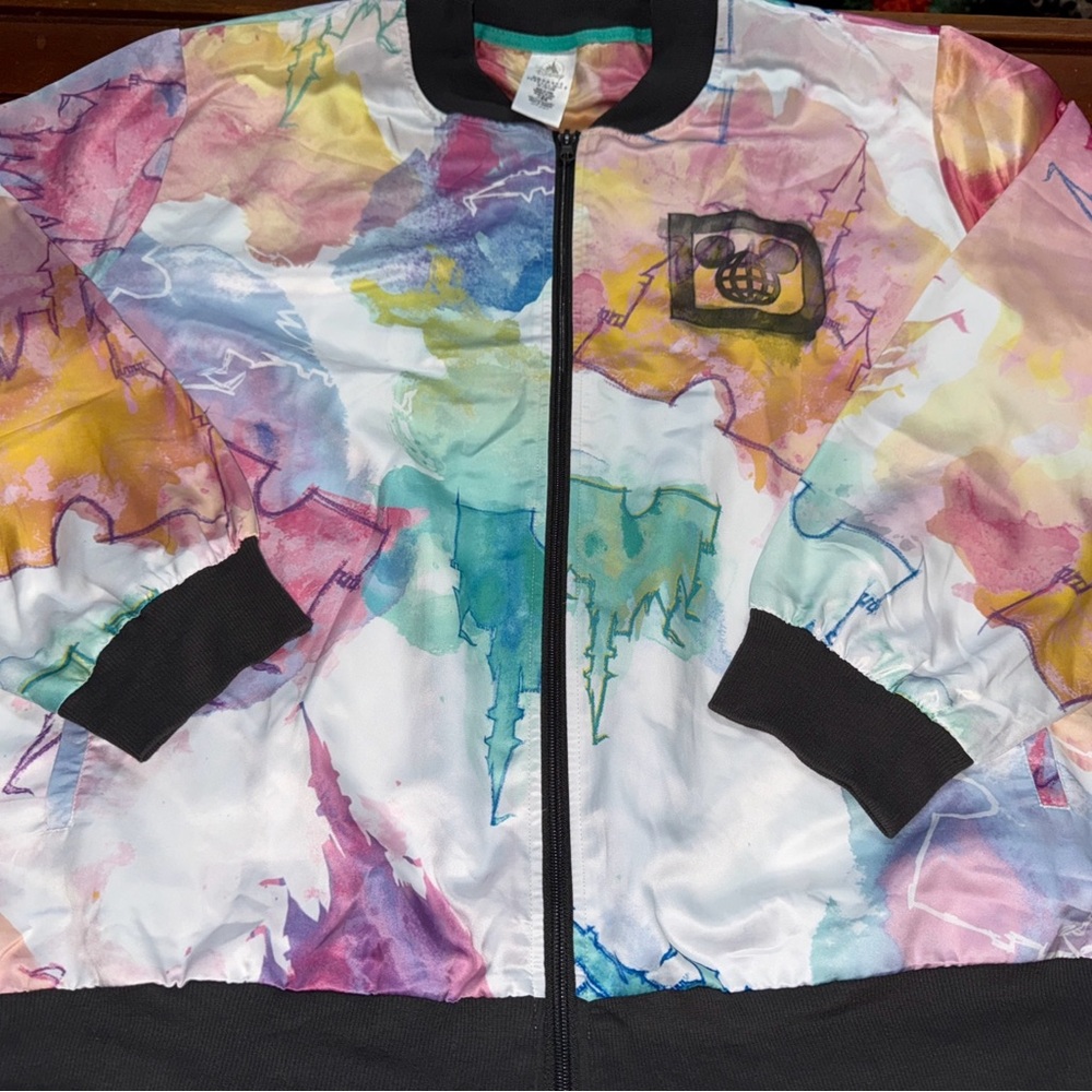 Walt Disney World Cinderella Castle Watercolor Zipper Women’s Jacket Size 3x New